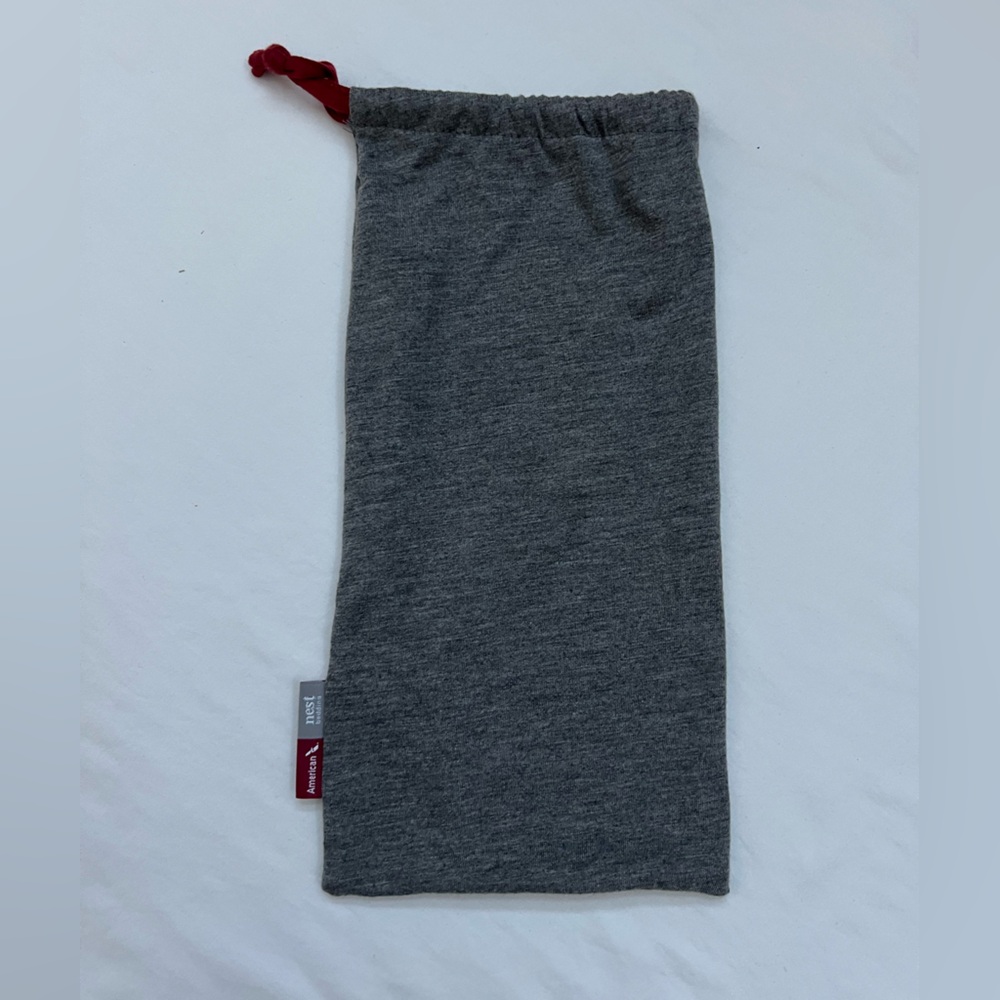American Nest Slippers 1-size About 11" Gray Knit Texture Packaged Bag NEW - Picture 8 of 8